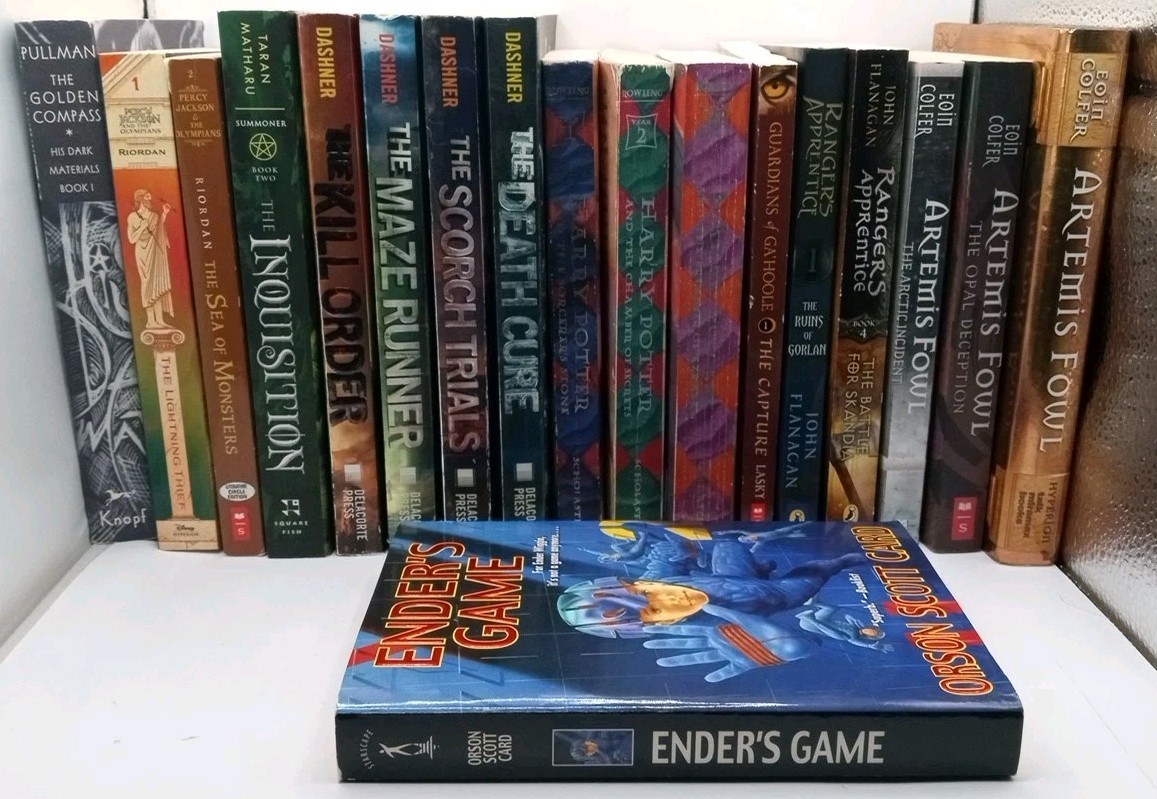 18 YA Book Lot Fantasy Percy Jackson Maze Runner Harry Potter Artemis Fowl
