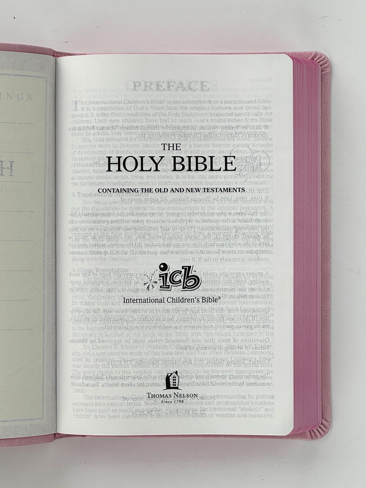 2012 Precious Moments. Pink International Children’s Bible LN