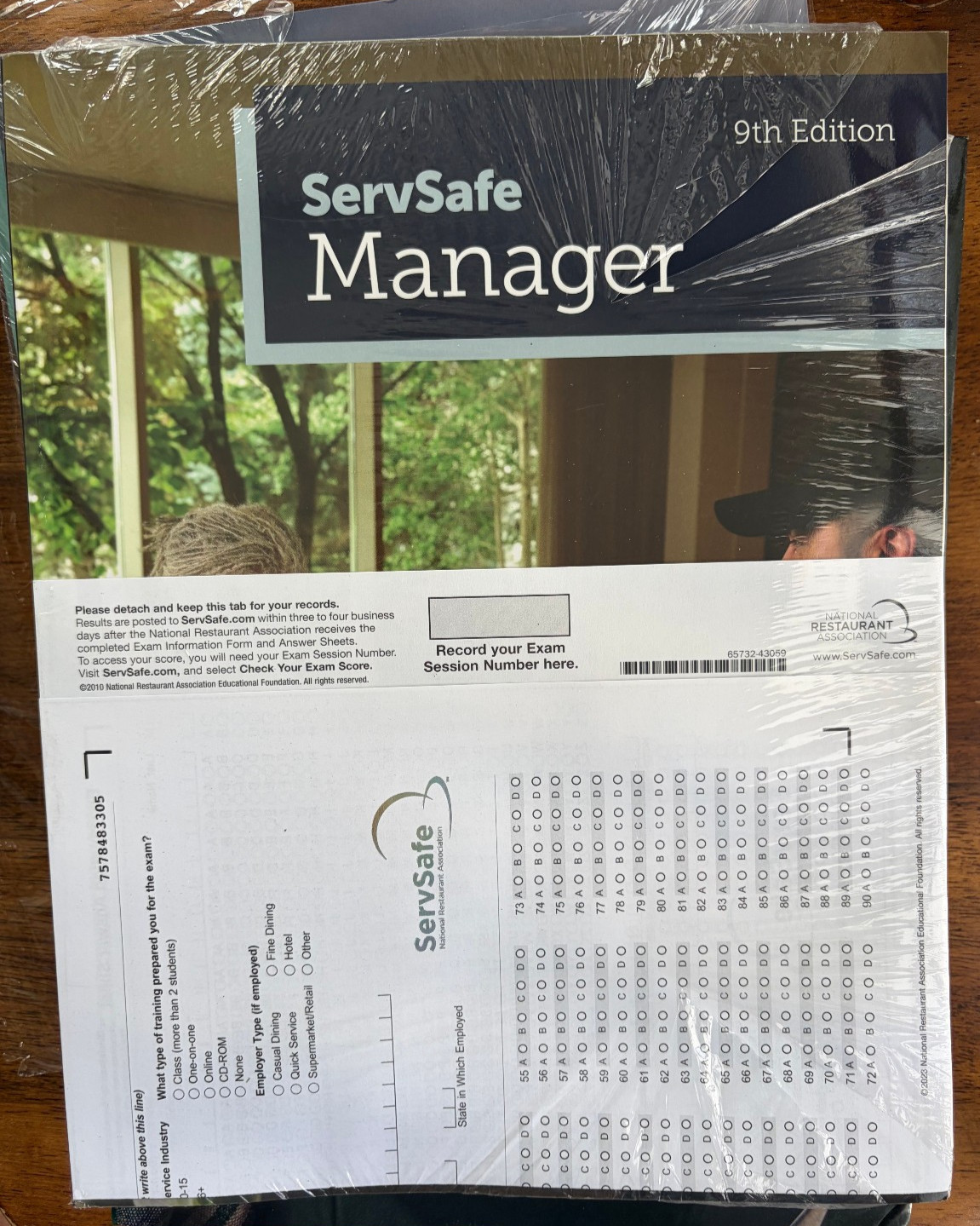 ServSafe Manager 9th edition Textbook Test Sheet IS Included) BRAND NEW SEALED