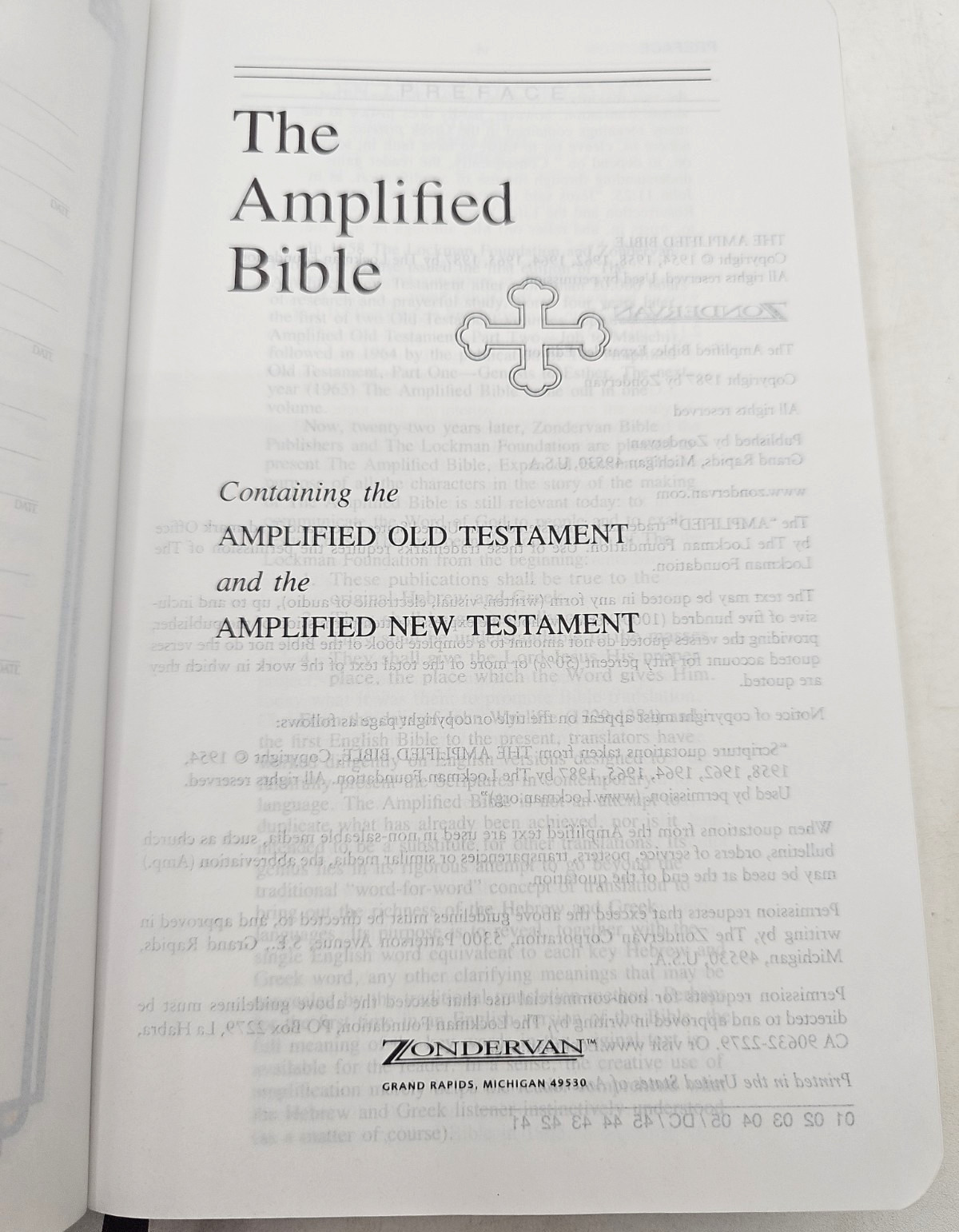 Amplified Bible 1987 Burgundy Bonded Leather Zondervan