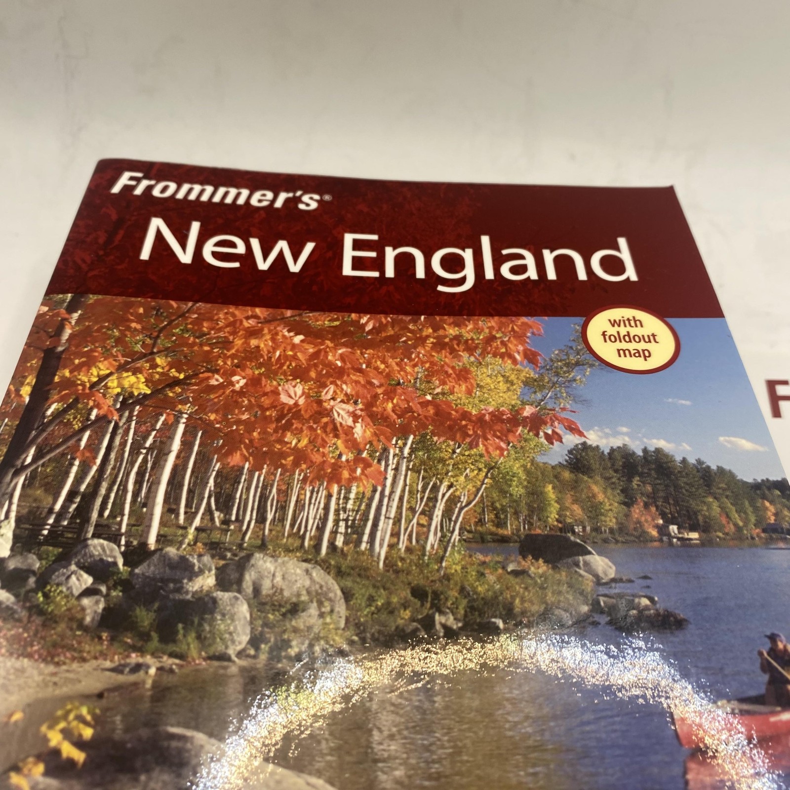 Frommer’s New England 2006 Paul Karr Maroon PB Travel Guide Map USA Illustrated