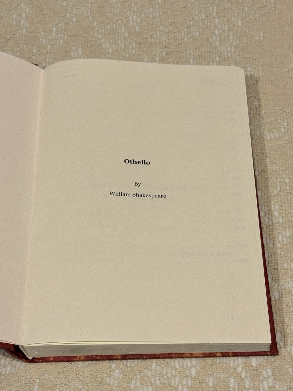 Othello by William Shakespeare, 2011 Hardcover book, Simon & Brown