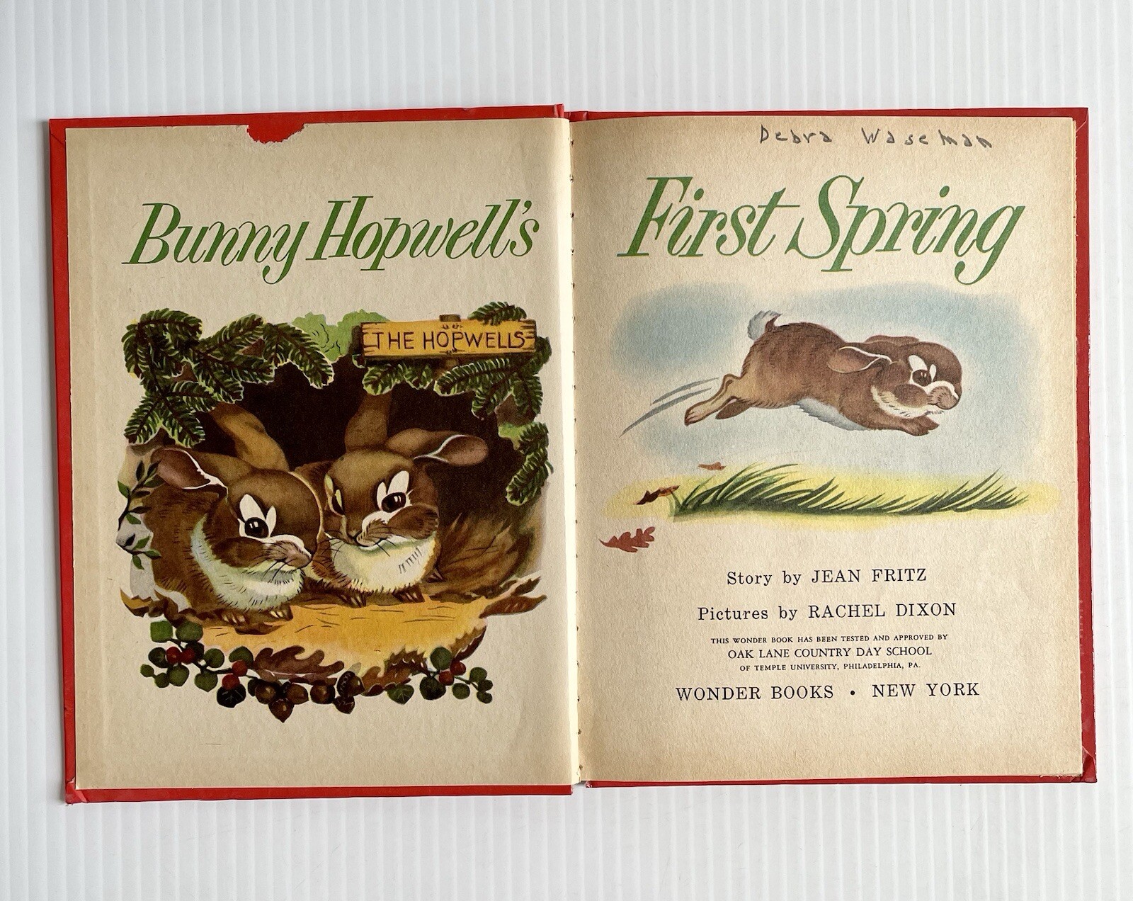 Lot 7 Vintage Children’s Wonder Books- Popeye, Bunny Hopwell, Wizard Of Oz Etc.