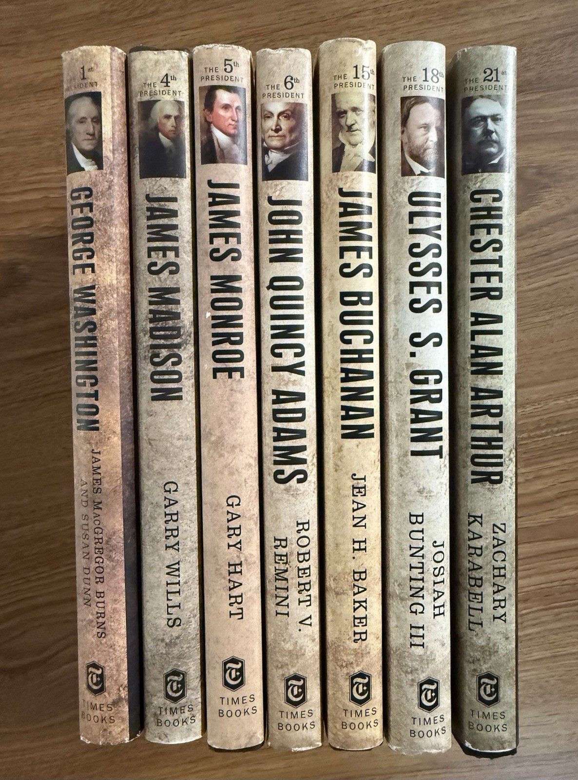LOT of 7: THE AMERICAN PRESIDENTS SERIES by Genrl Editor A Schlesinger (HCDJ) VG