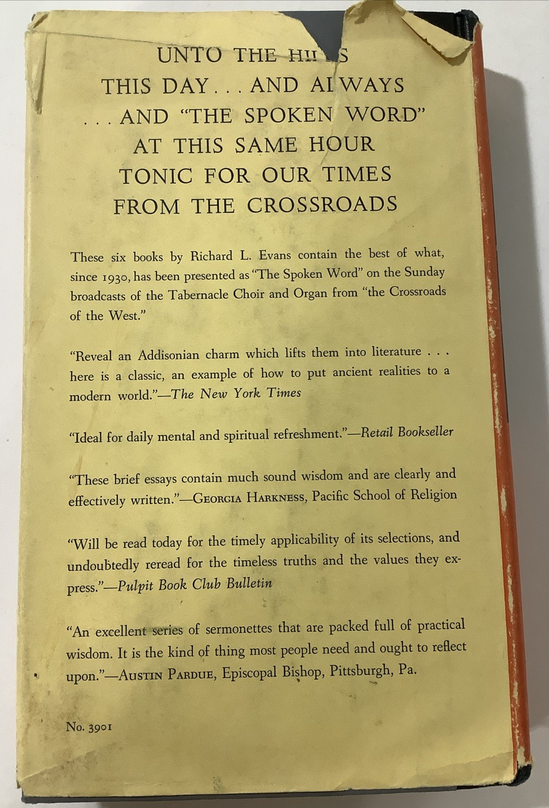 Vintage Religious Book Tonic for our Times By Richard L. Evans 1952 LDS