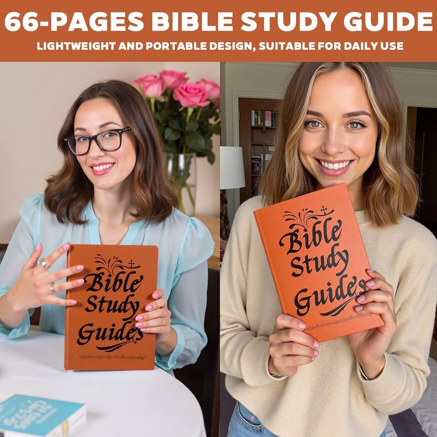 66-Page Bible Study Guide, Daily Devotional Journal,Study Notebook Based Planner
