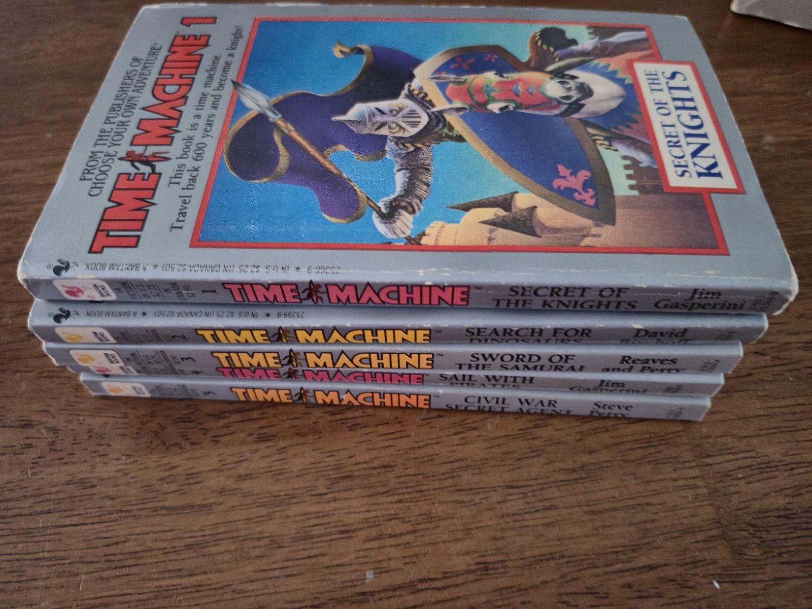 Bantam Time Machine Series Books 1-5 In Boxed Set CYOA RPG Gamebook Lot 1980’s