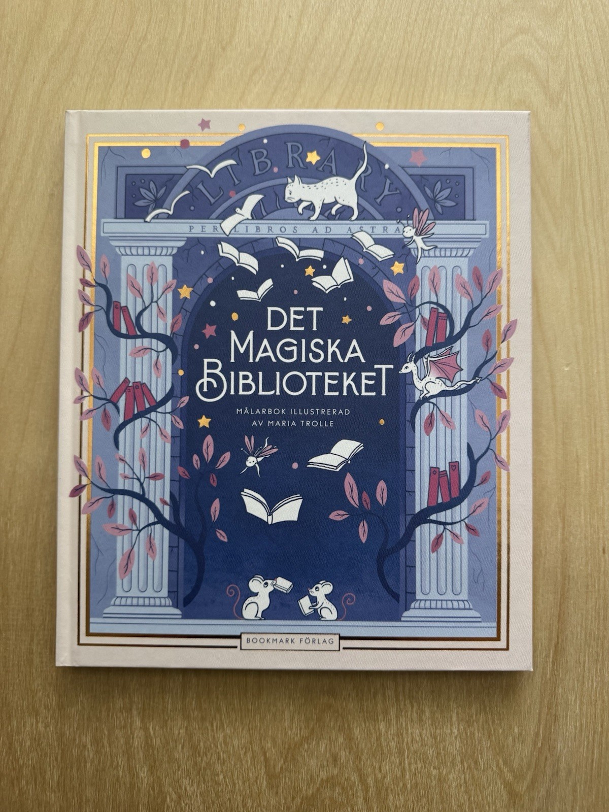 Det Magiska Biblioteket Coloring Book by Maria Trolle Swedish Edition Brand New
