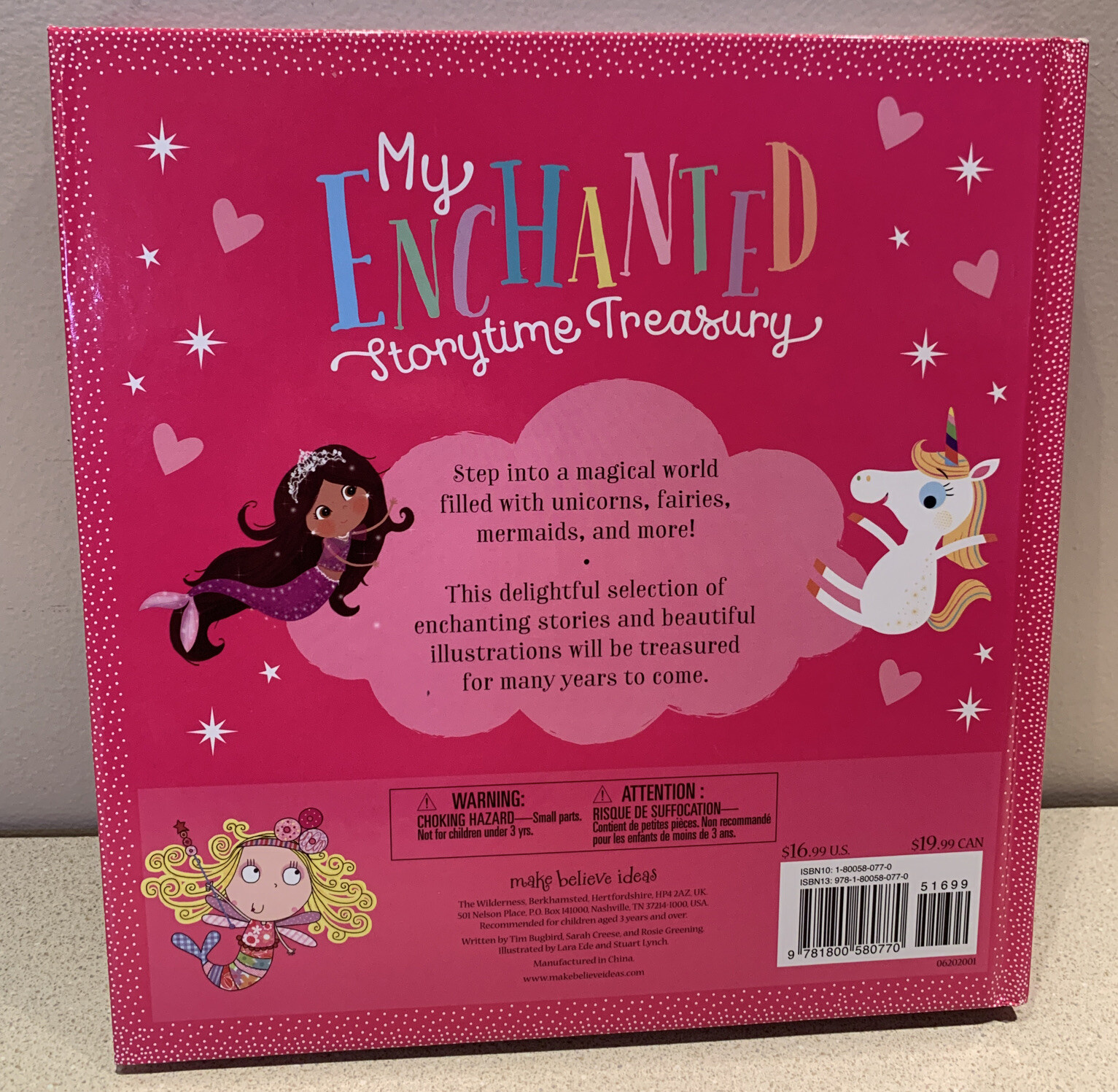 My Enchanted Storytime Treasury Book (Unicorns, Fairies, & Mermaids) 256 Pages