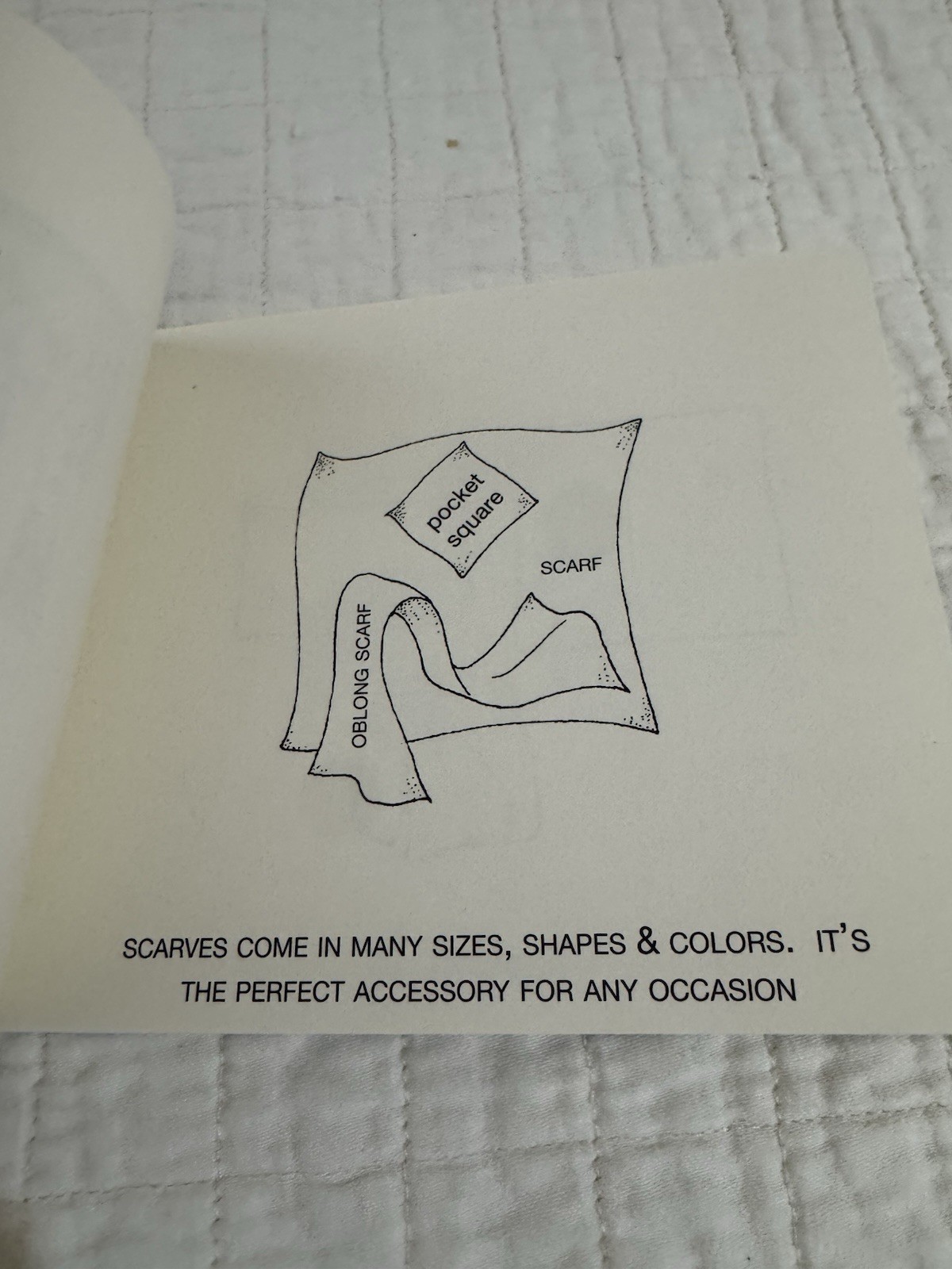 The Scarf Paperback Picture Book Scarves Fashion Illustrated 6×8 Inches English
