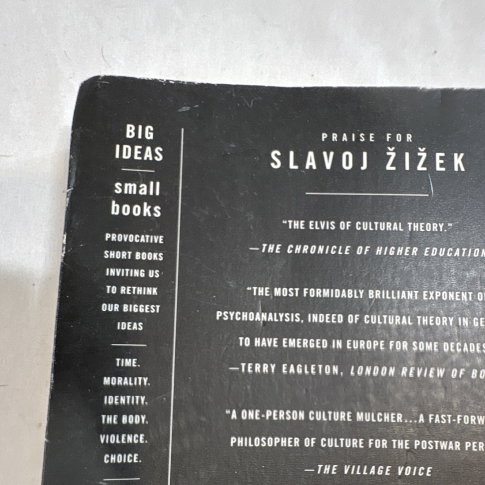Picador Violence Trade Paperback Slavoj Žižek Big Ideas/Small Books Philosophy