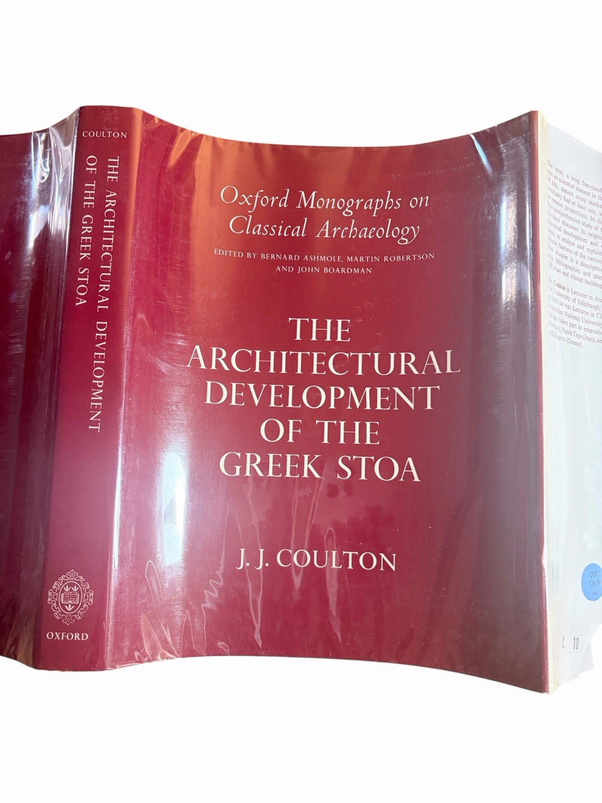 The Architectural Development of the Greek Stoa Coulton 1976 Oxford Architecture