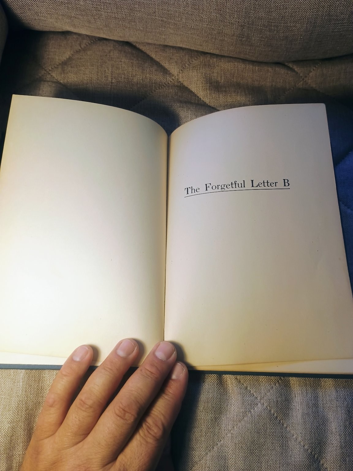 The Forgetful Letter B Richard A. Clarke 1922 Vintage Children’s Illustrated