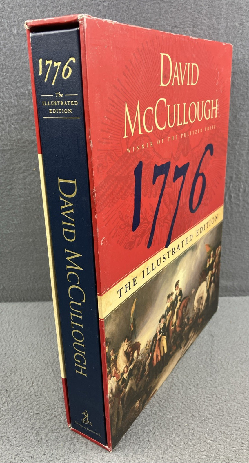 1776 David McCullough (2007, Hardcover, Illustrated edition) Slipcase