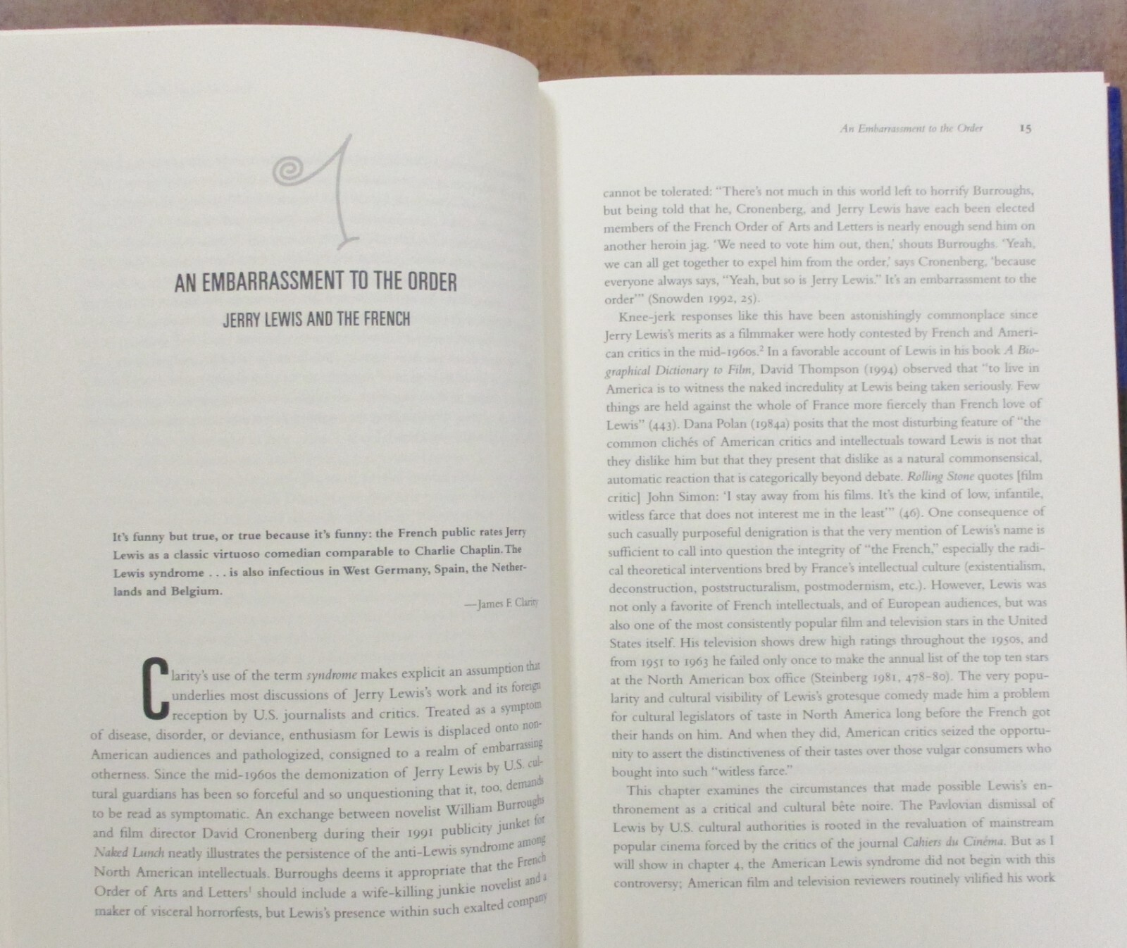 “Inventing Jerry Lewis” Hardcover Book (2000) Frank Krutnik – First Edition