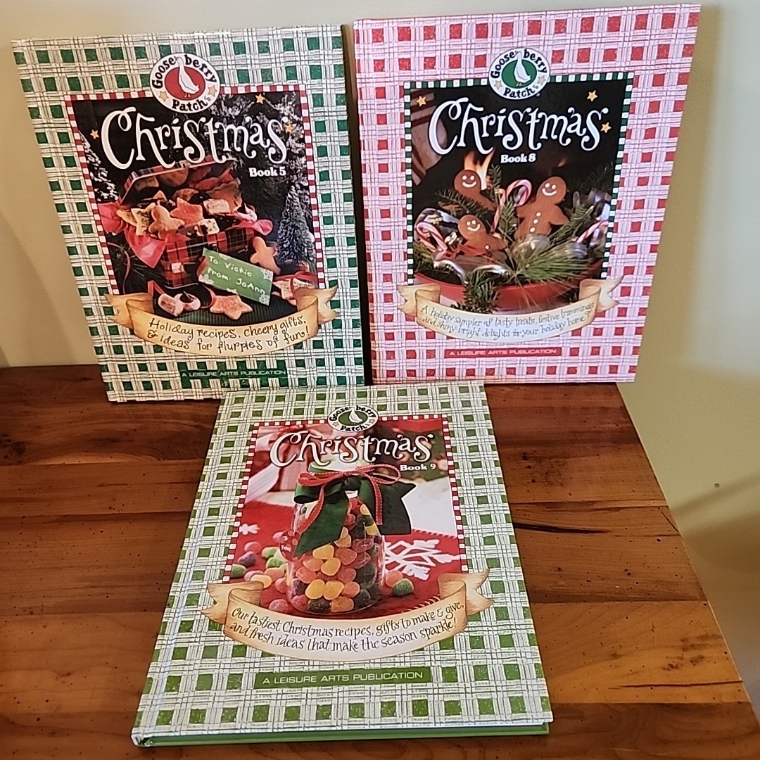Gooseberry Patch Lot 3 Decor Crafts Recipes Christmas 5, 8, 9