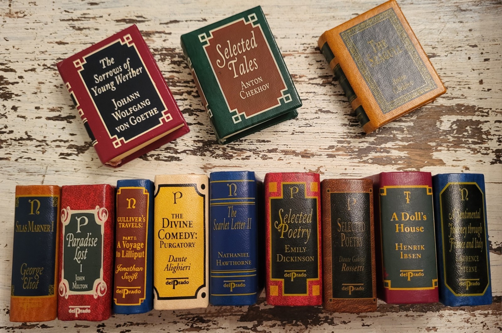 Del Prado Miniature Books Classics Library Your Choice Of Titles Leather Mini