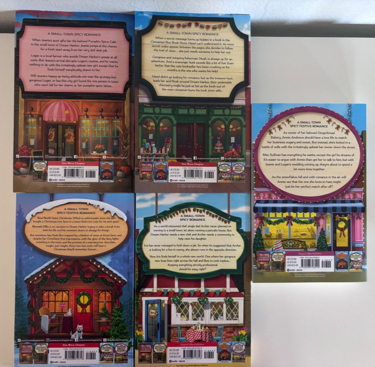 *LIKE NEW* Dream Harbor Series Boxed Set + Gingerbread Bakery by Laurie Gilmore