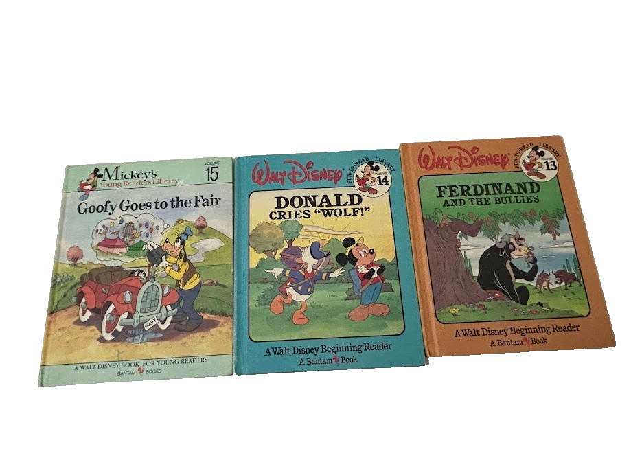 Vintage 1983 Walt Disney Fun To Learn Library Books Lot 1-14 Set