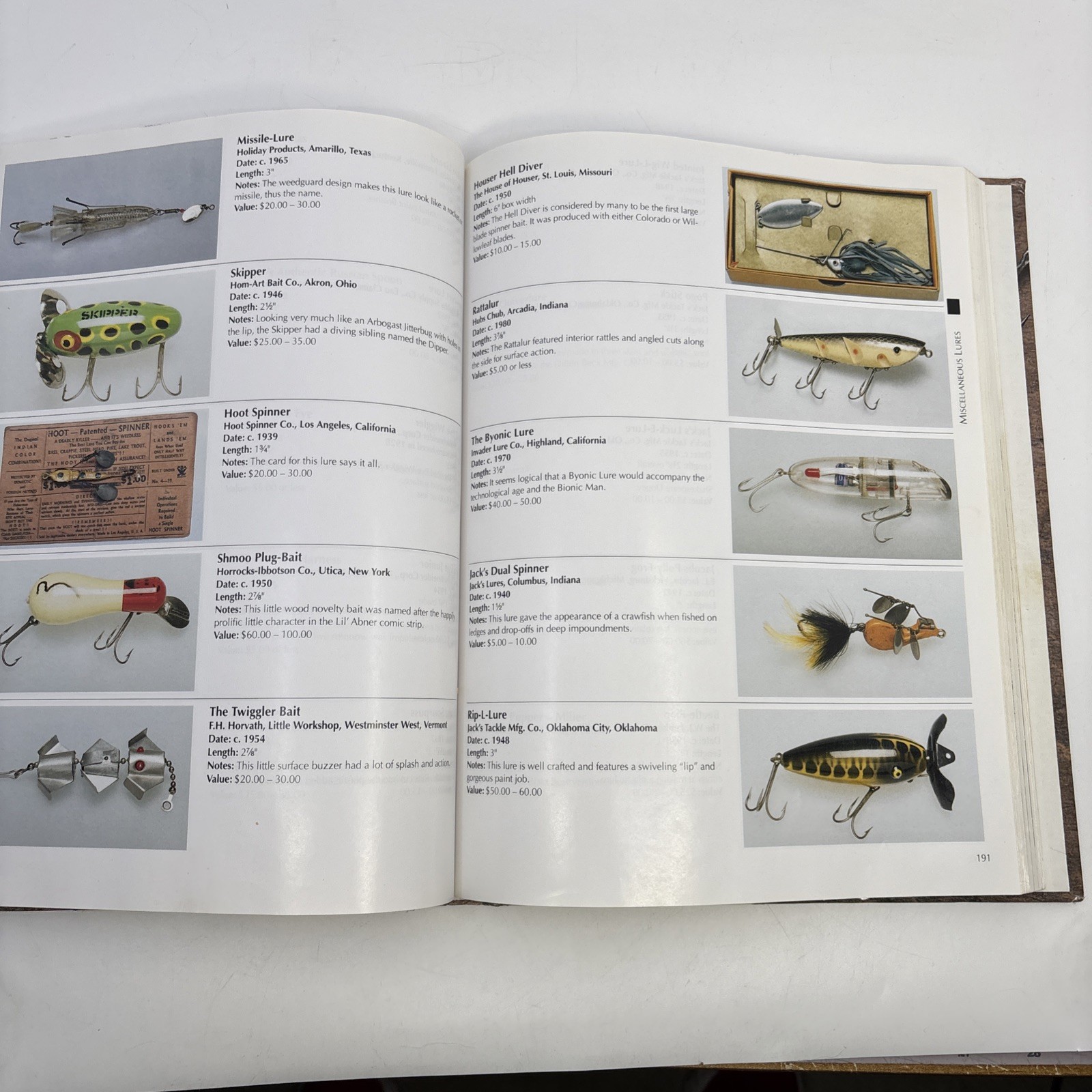 Fishing Lure Collectibles • An Encyclopedia Of The Modern Era, 1940 To Present