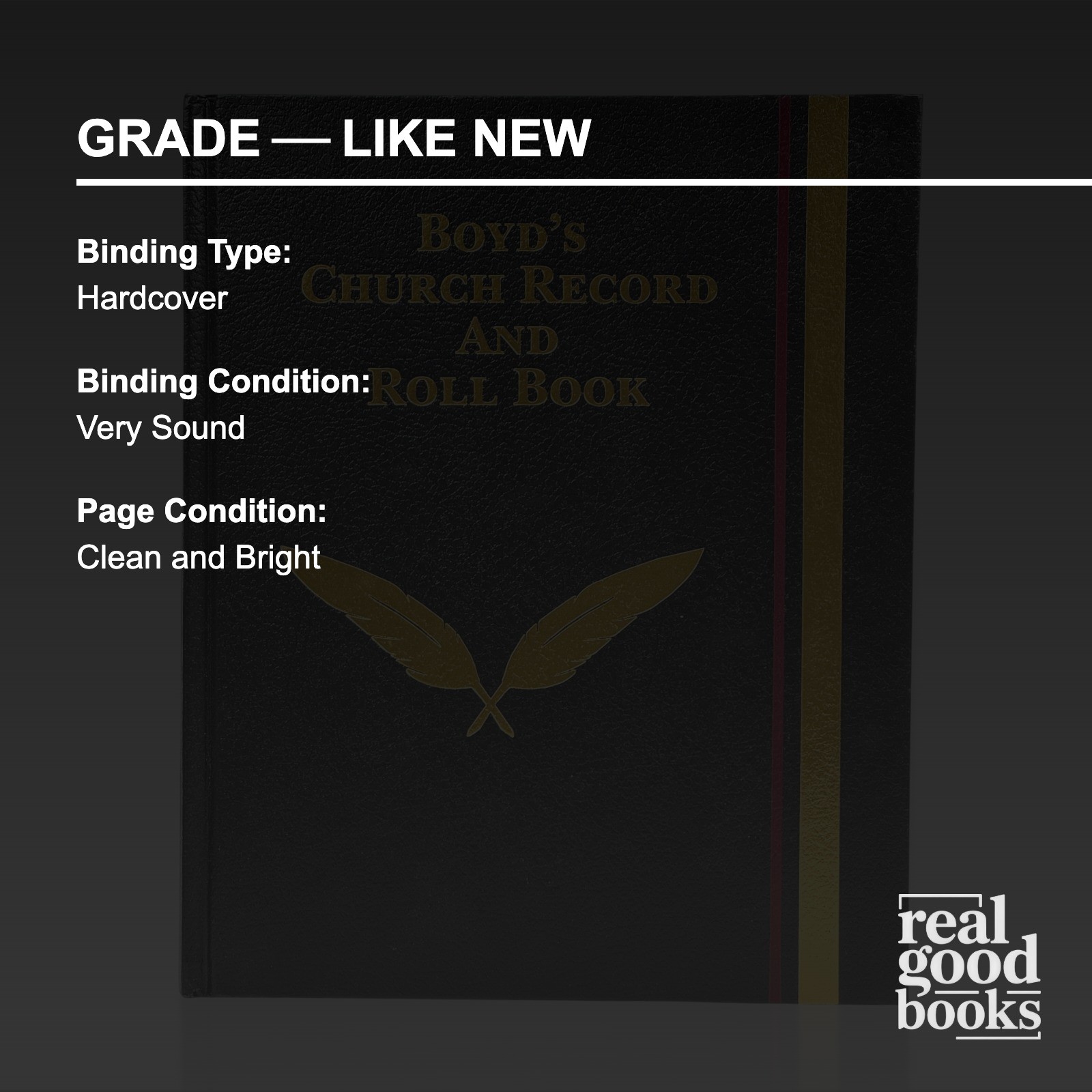 2020 Boyd’s Church Record and Roll Book. With Cross Reference. HC LN