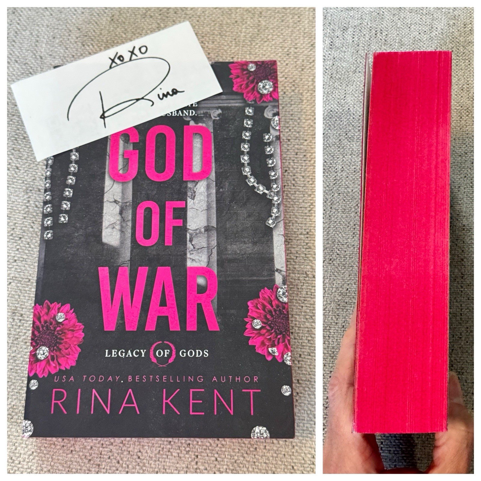 God Of War By Rina Kent Signed Deluxe Edition With Sprayed Edges Legacy Of Gods