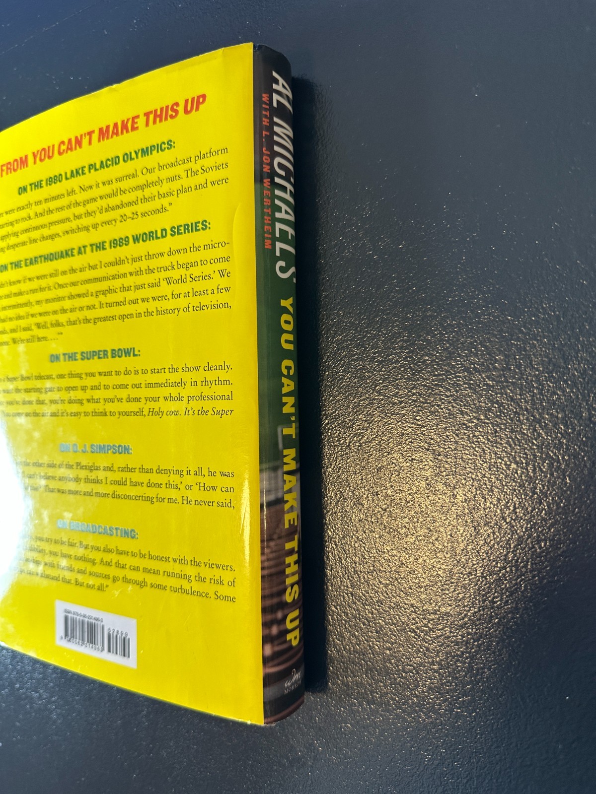 Al Michaels – You Can’t Make This Up – Hardcover – 288 Pages -1st Edition – 2014