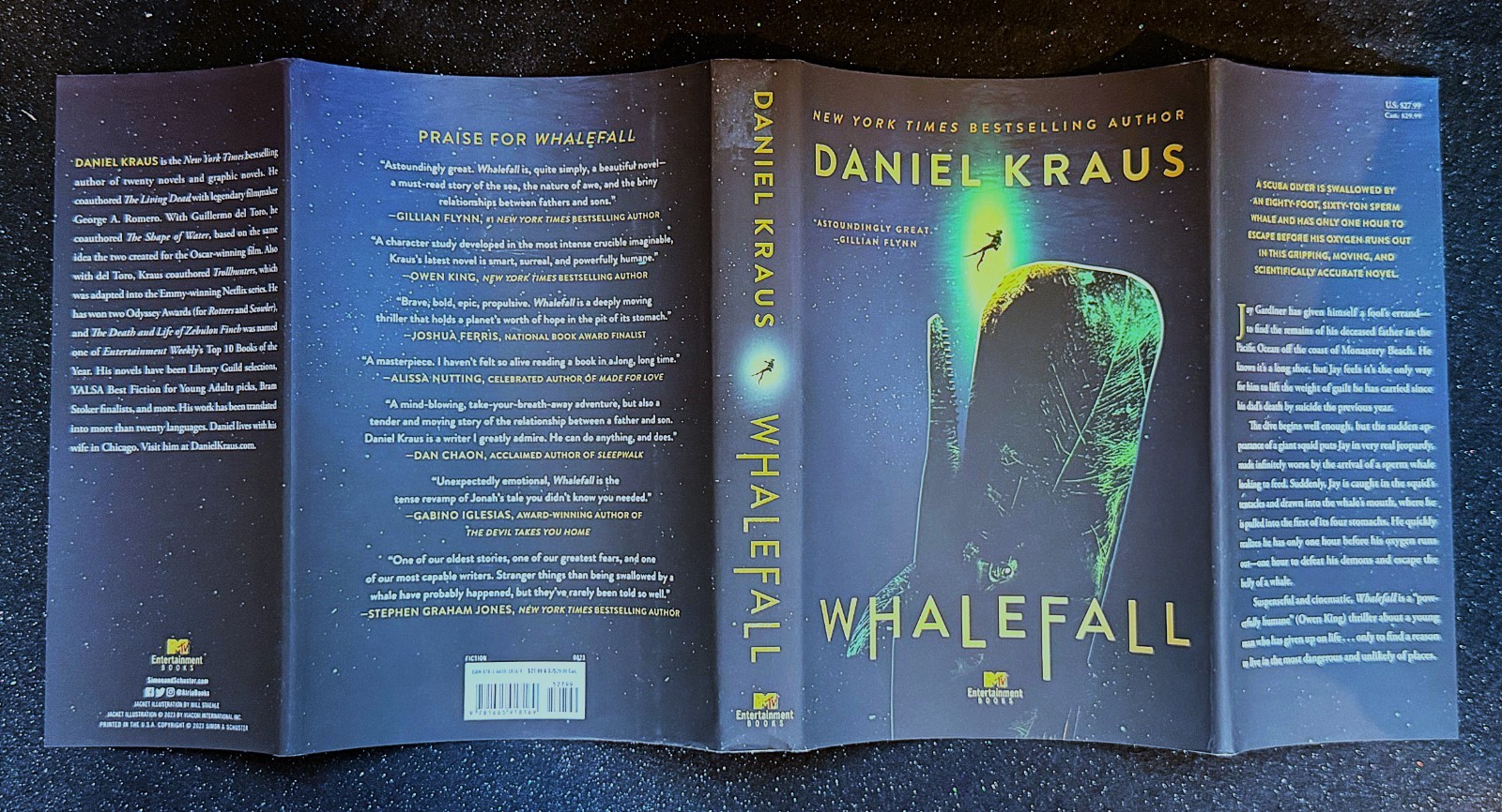 Whalefall: A Novel by Daniel Kraus (First Printing with Remainder Mark)