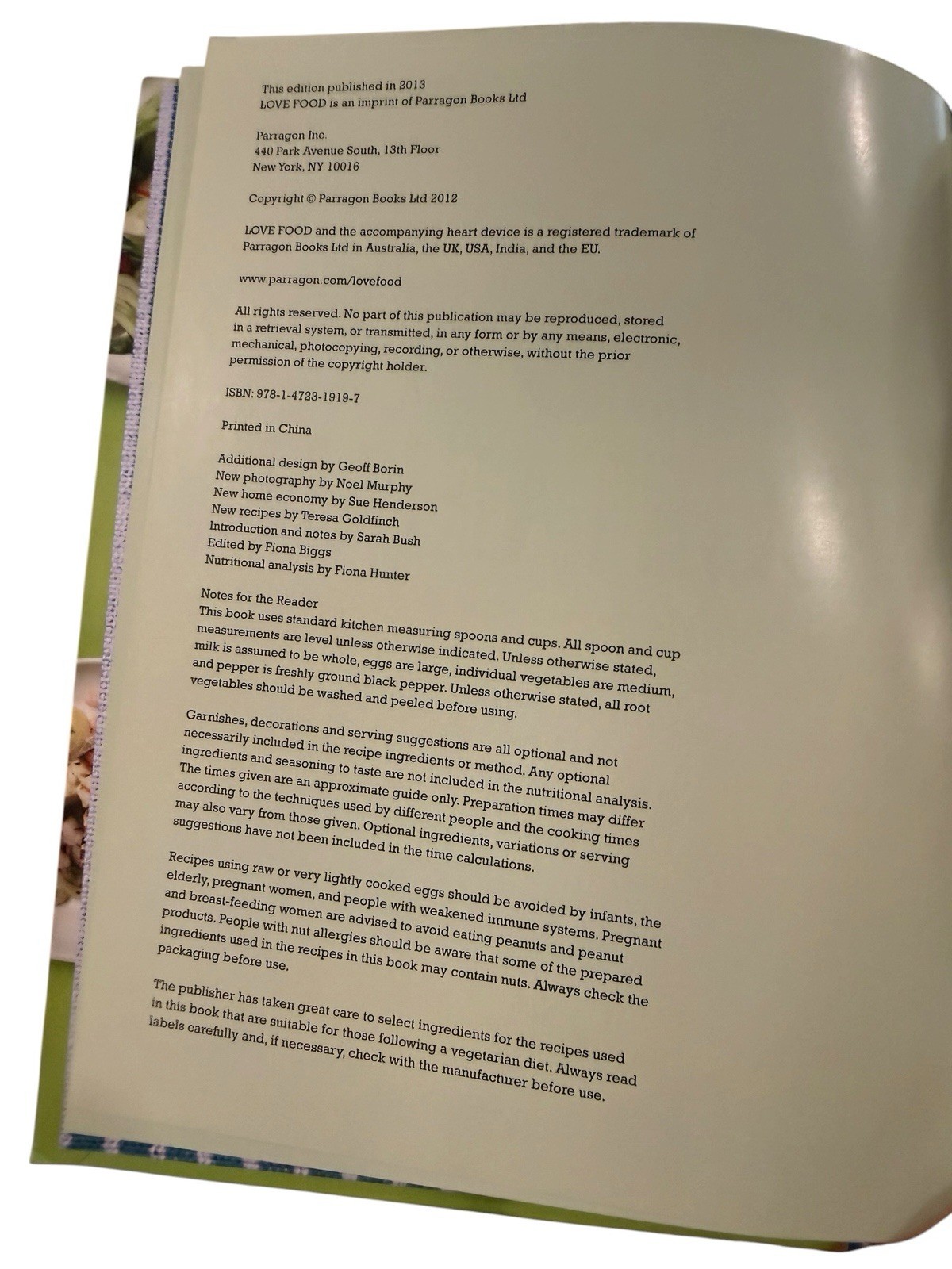 Good Food Made Simple Vegetarian Edited by Fiona Biggs EUC