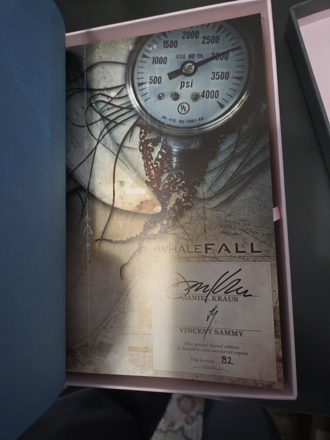 Whalefall Daniel Kraus SST Signed #82 Clamshell