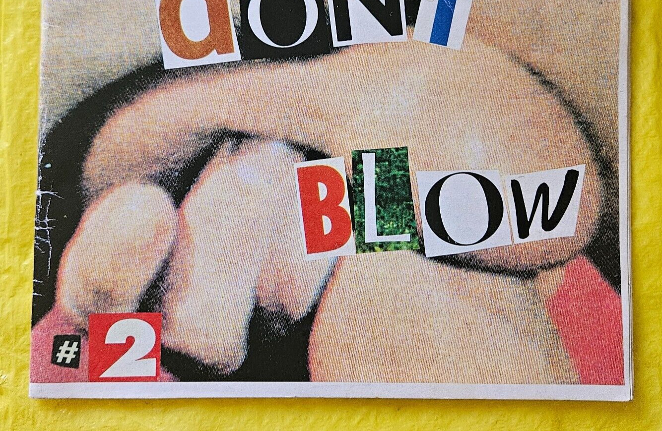 SUCK DON’T BLOW #2 ‘Mediocre Slopsheet’ 90’S ZINE Drew Barrymore ANTHONY KIEDIS