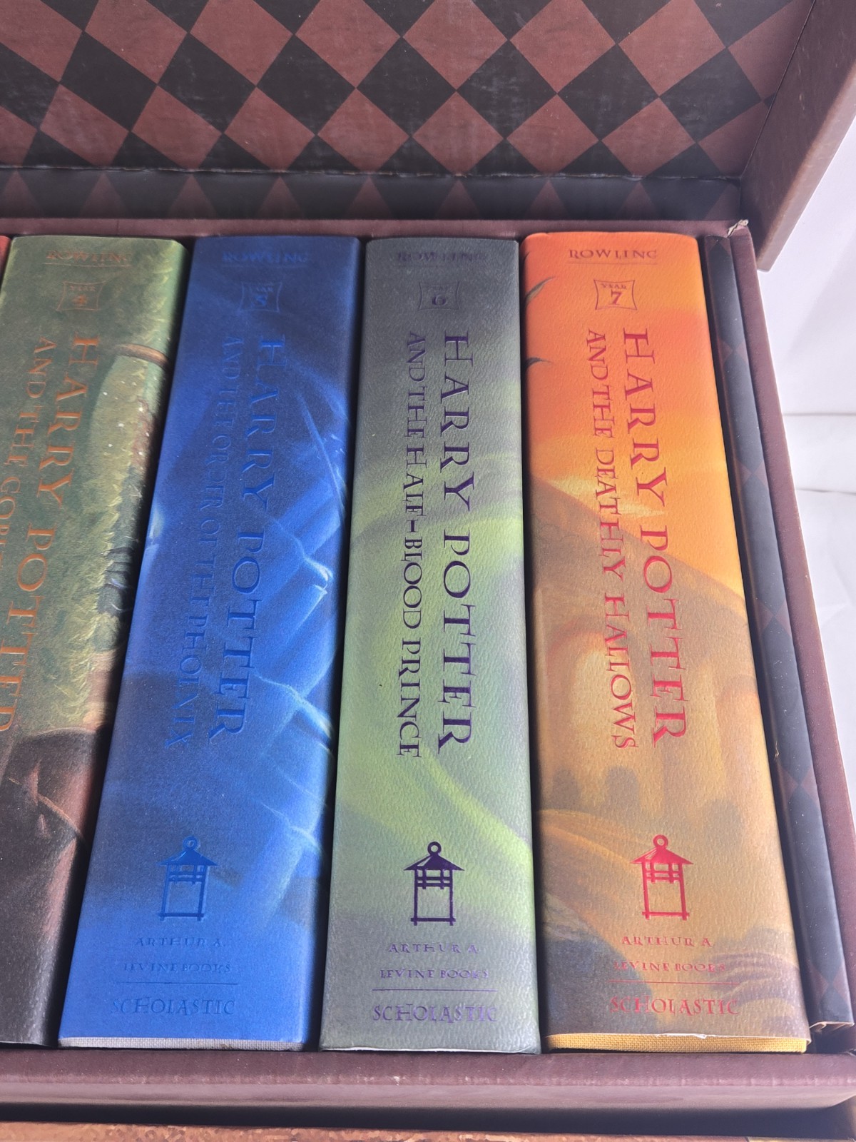 Harry Potter Box Set Books 1-7 Hardcover Complete Collectible Trunk Unread