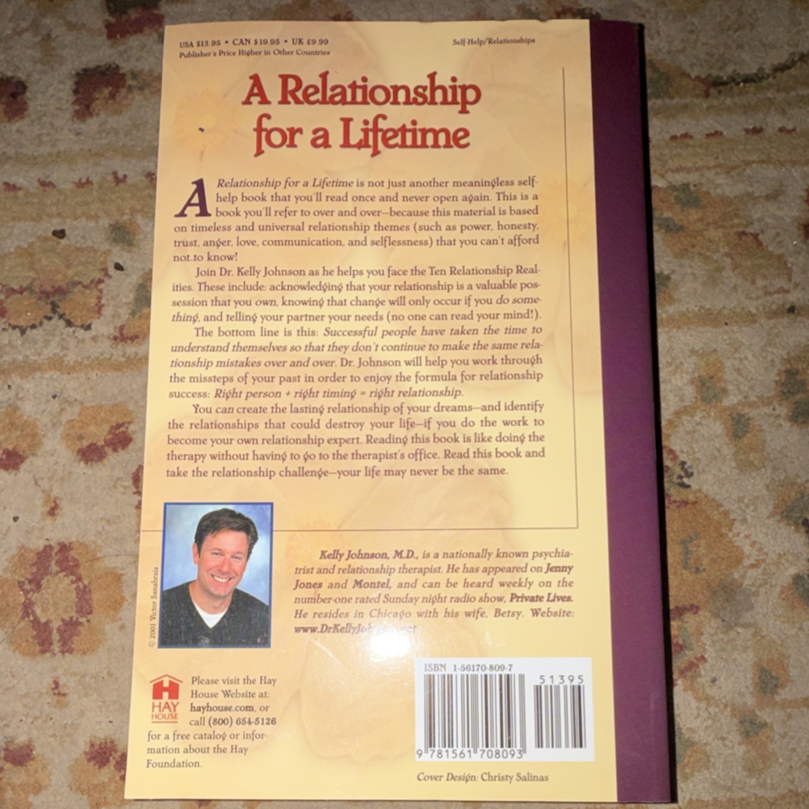 HAY House A Relationship for a Lifetime Kelly E. Johnson 2001 Trade Paperback