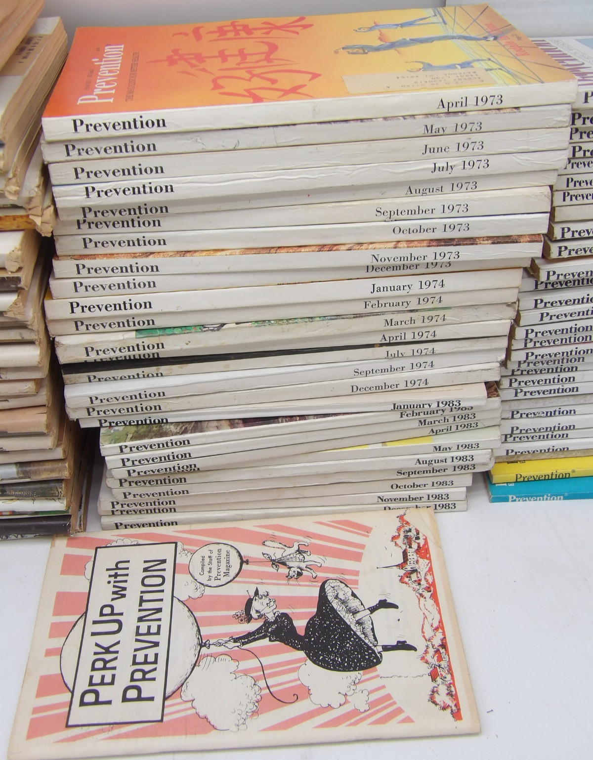 Vintage Lot of 83 Prevention Magazines 1968-1987 1960s 1970s 1980s