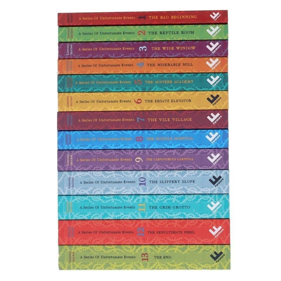 A Series of Unfortunate Events Complete 13 Book Set by Lemony Snicket – Ages 9–1