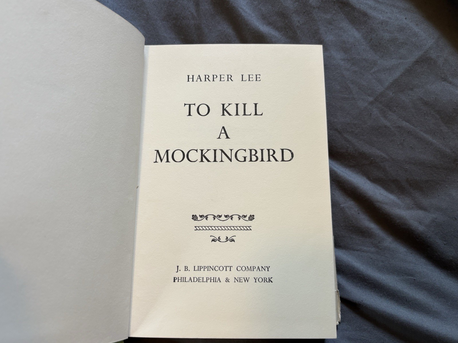 To Kill A Mocking Bird Book By Harper Lee 1960 Fourteenth Impression Printing