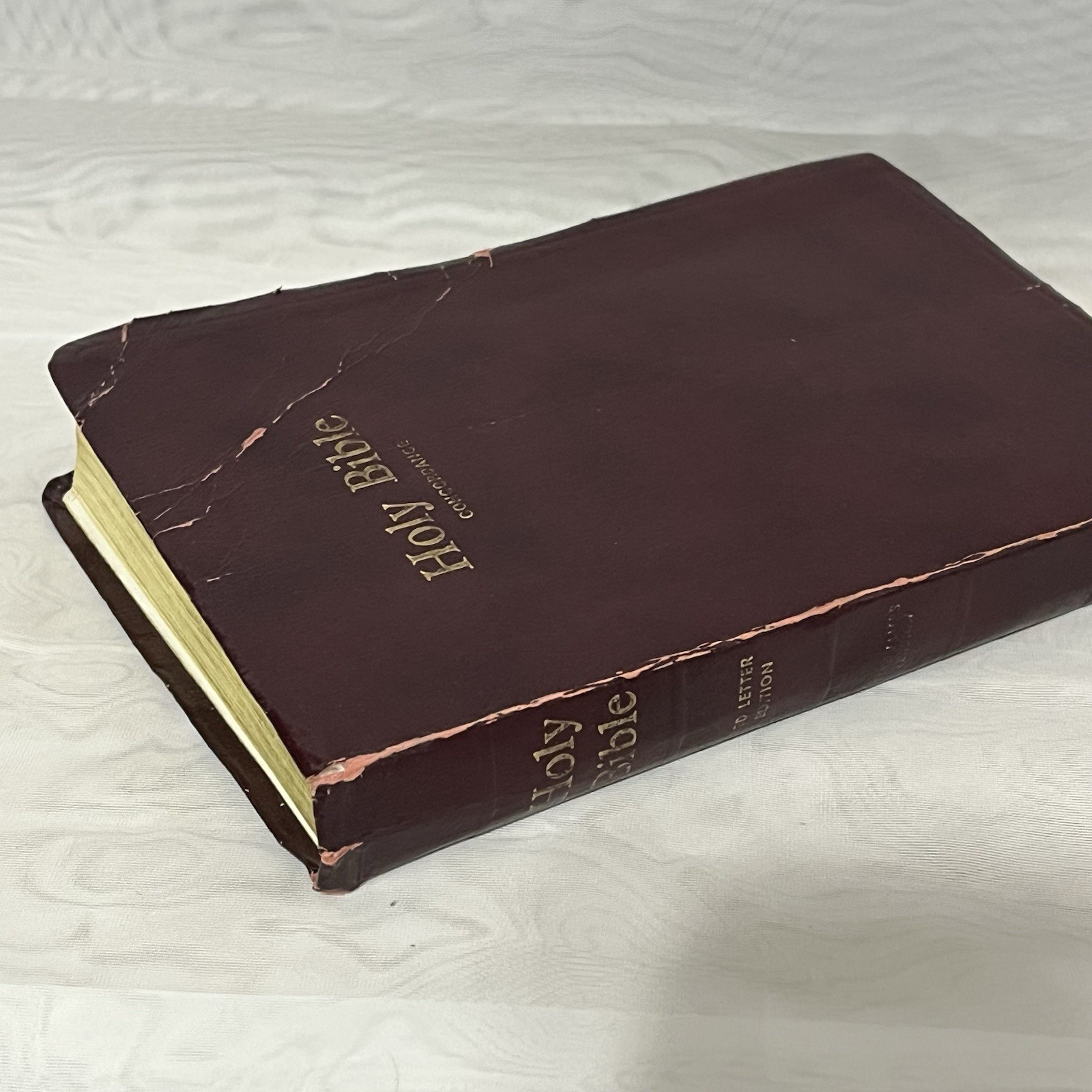 Holy Bible Concordance KJV Red Letter Edition 1973 Burgundy Word Aflame Press