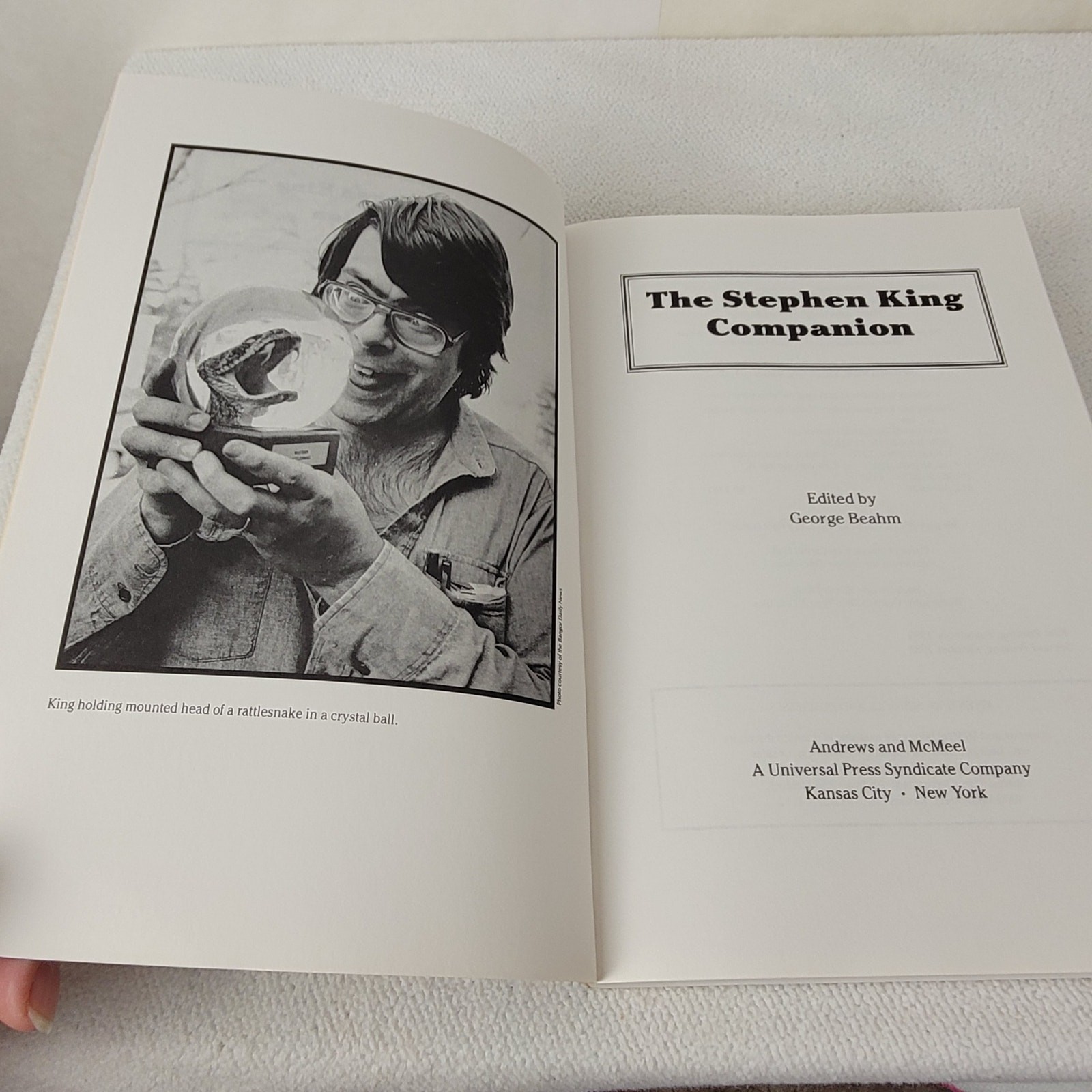 The Stephen King Companion soft cover book 1989