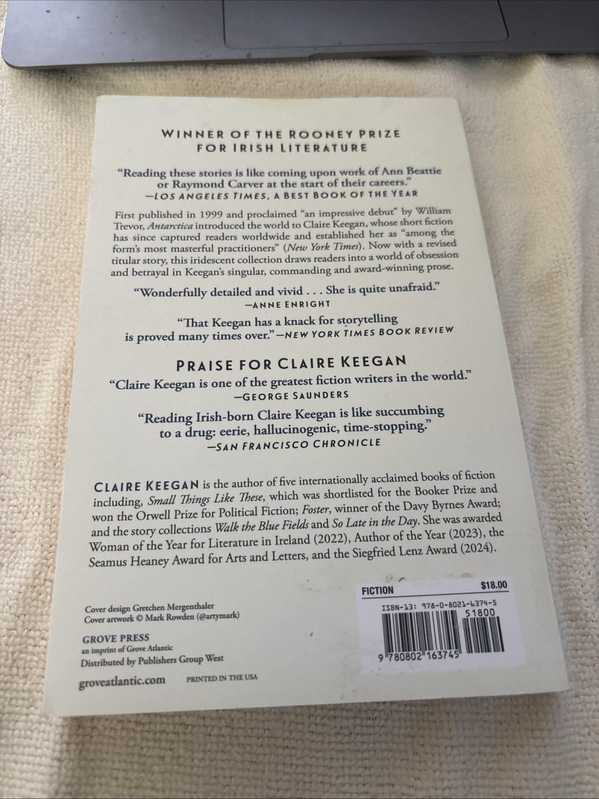 Antarctica By Claire Keegan. 1999, PB