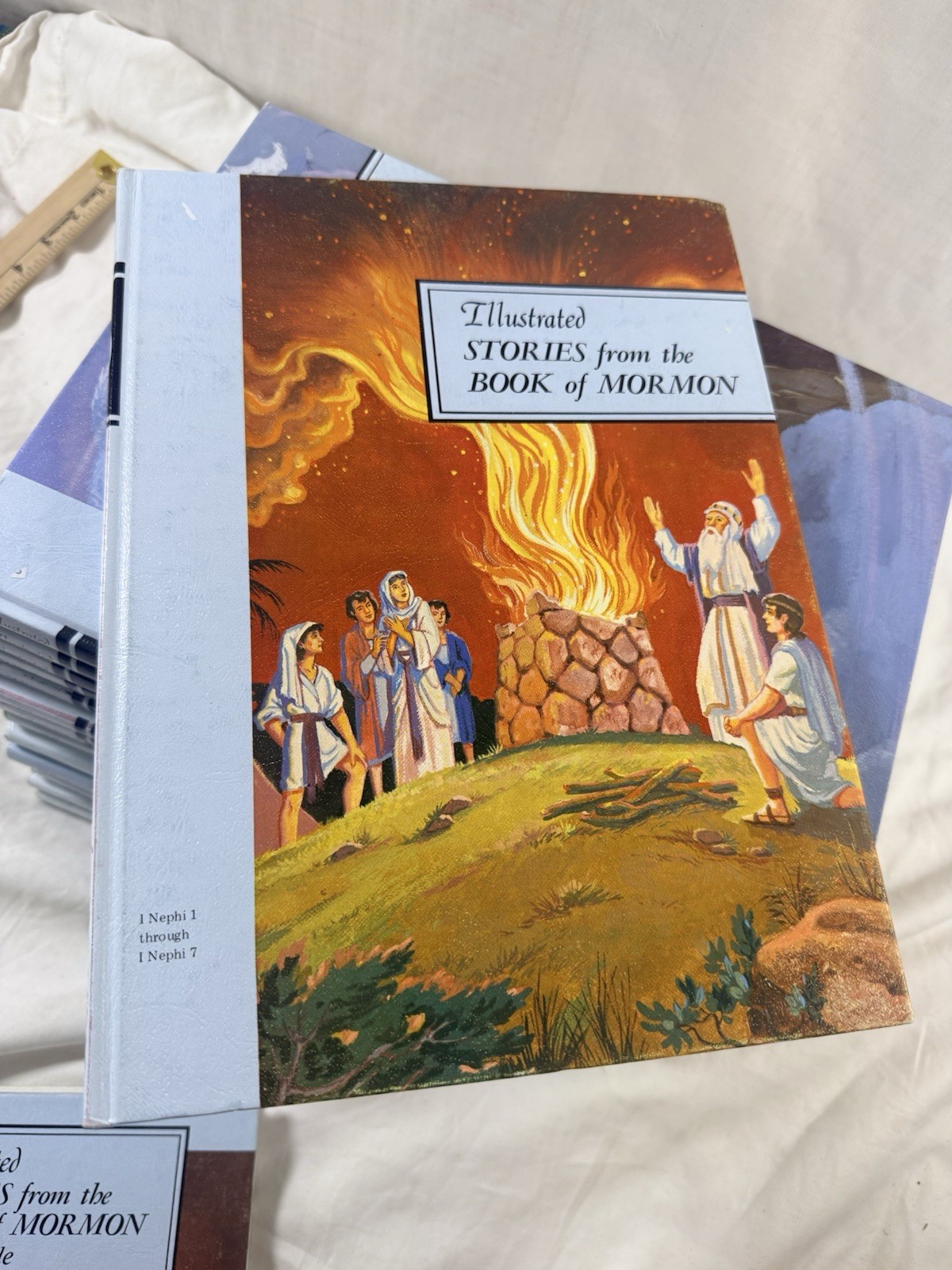 Illustrated Stories from Book of Mormon Vol 1-16 + Study Guide Complete Set EUC