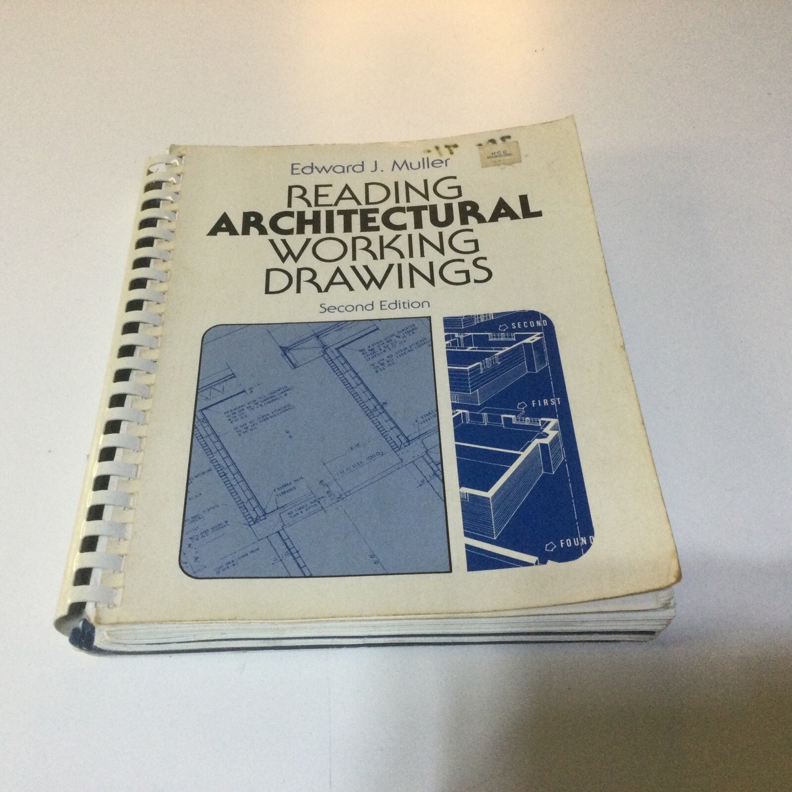 Reading Architectural Working Drawings Edward J Muller – Spiral Boud 2nd Edition