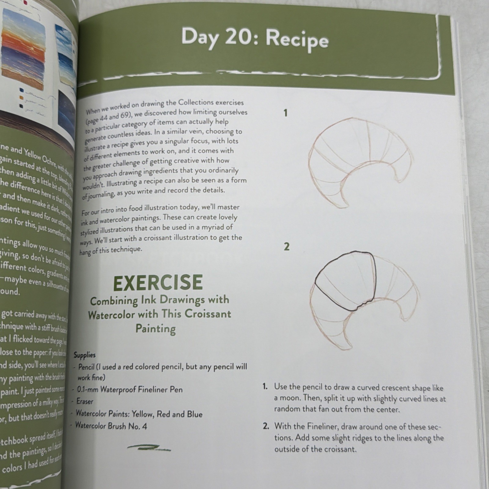 The 30-Day Sketchbook Project: Daily Exercises and Prompts to Fill Pages,: Used