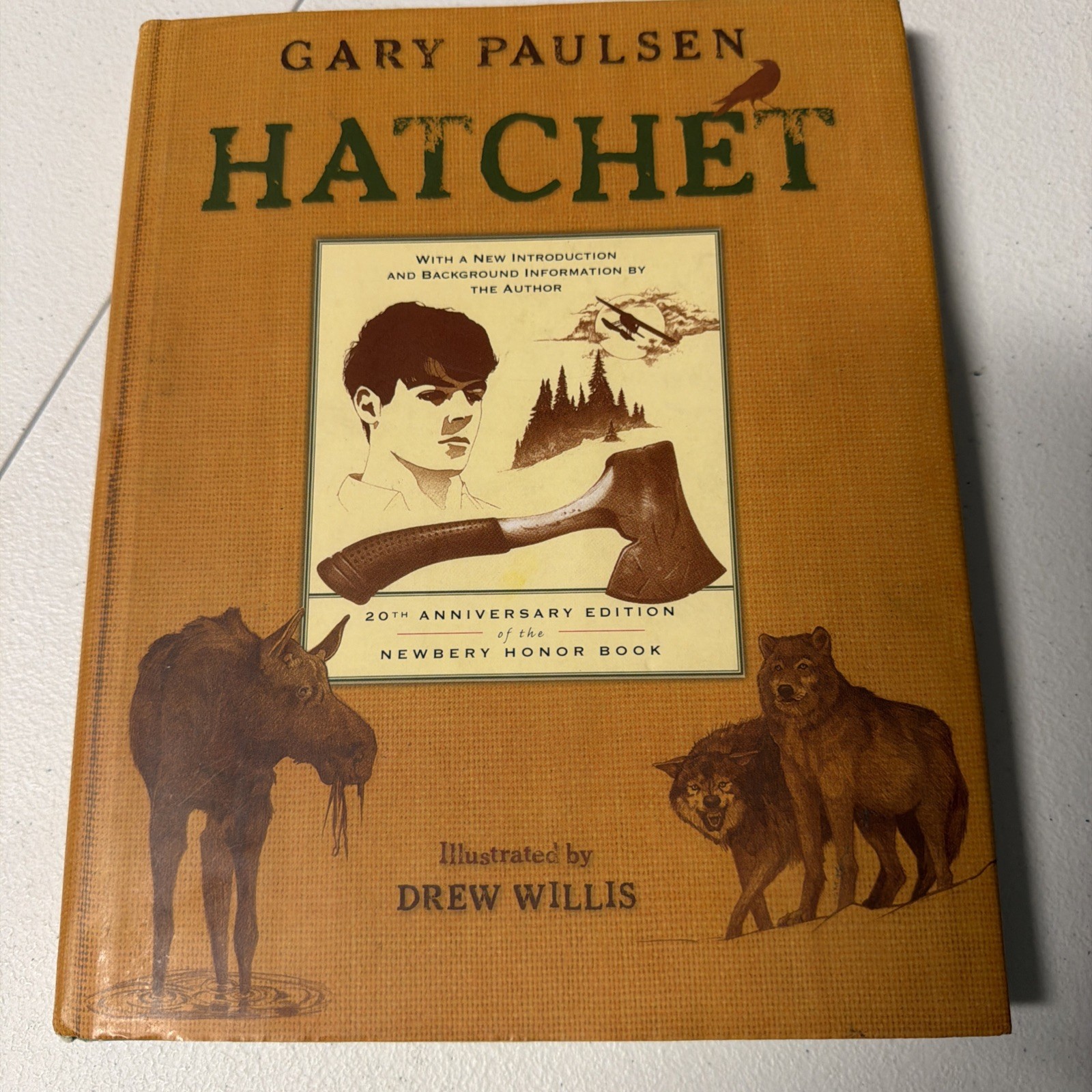 Hatchet by Gary Paulsen 20th Anniversary Edition 2007. Cond-acceptable