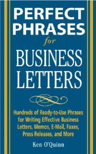Perfect Phrases for Business Letters (Perfect Phrases Series) – VERY GOOD