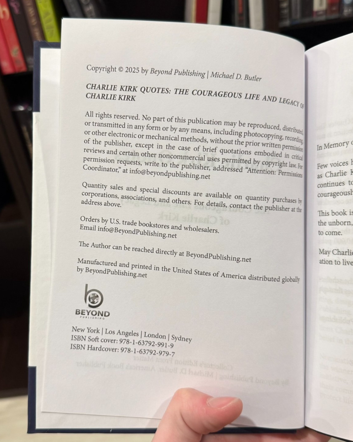 Charlie Kirk Quotes Hardcover | Conservative Politics & Commentary 🇺🇸 🗣️