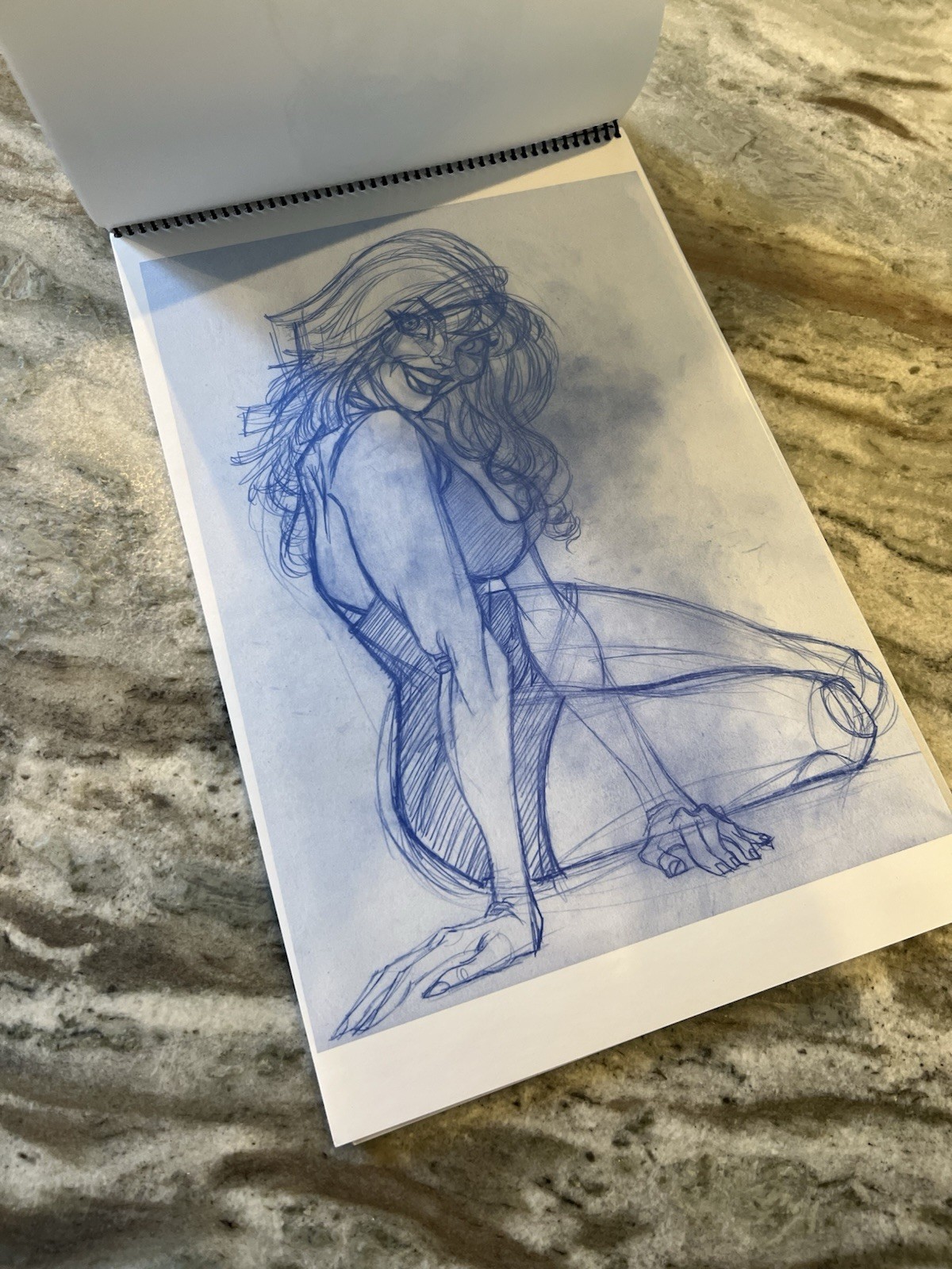 Alberto Ruiz Straight Curves Sketchbook 4 2004 Brandstudio Signed w/ Sketch