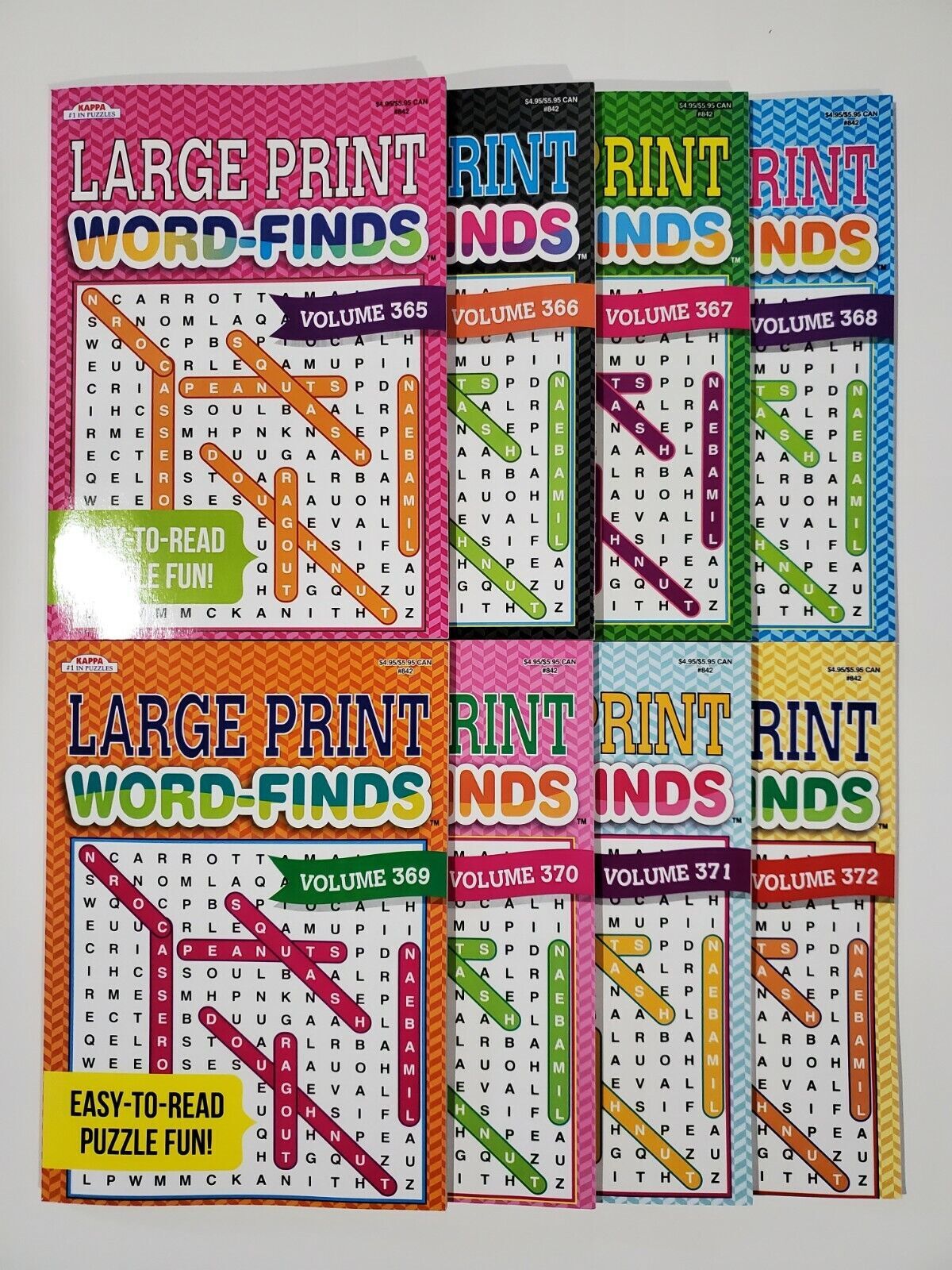 Large Print Word-Finds Puzzle Books Kappa Games,Search,Hunt~ Pick up to 30 Vols
