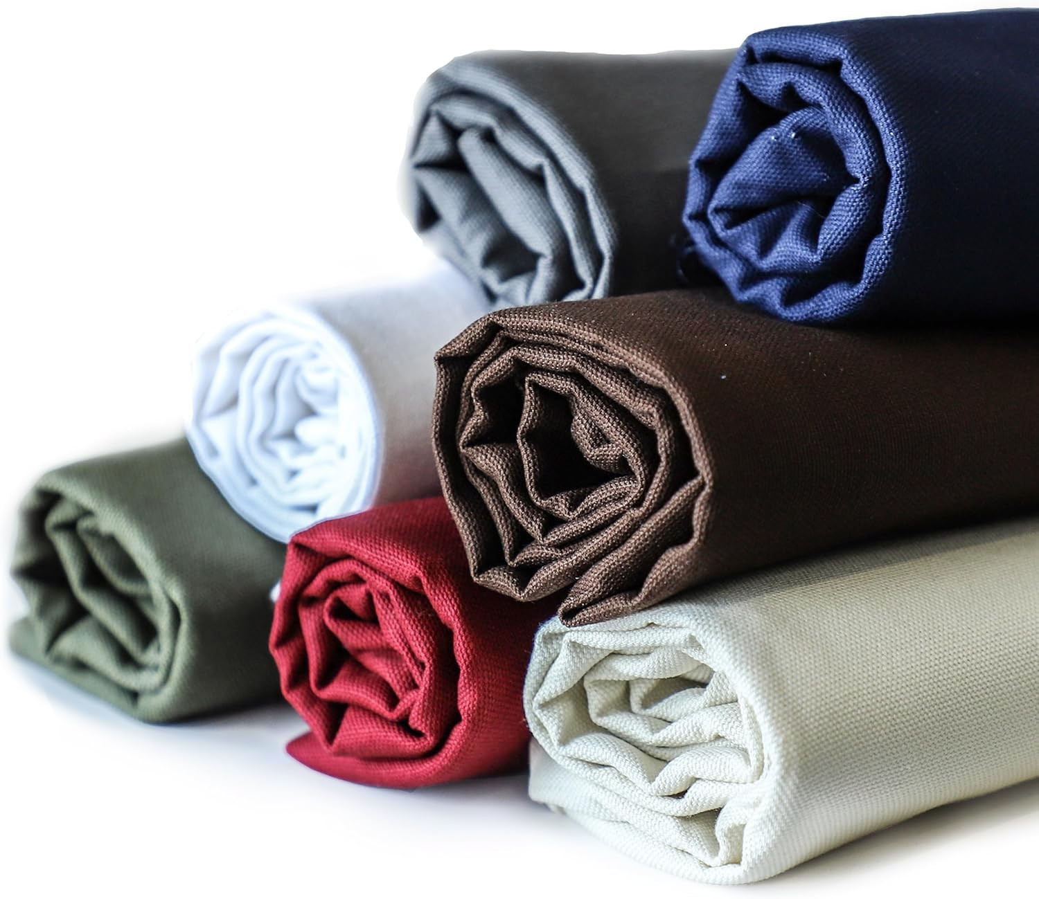 Canvas Fabric by the Yard, 59” Wide, 10Oz Premium Natural Cotton Duck Canvas Fa