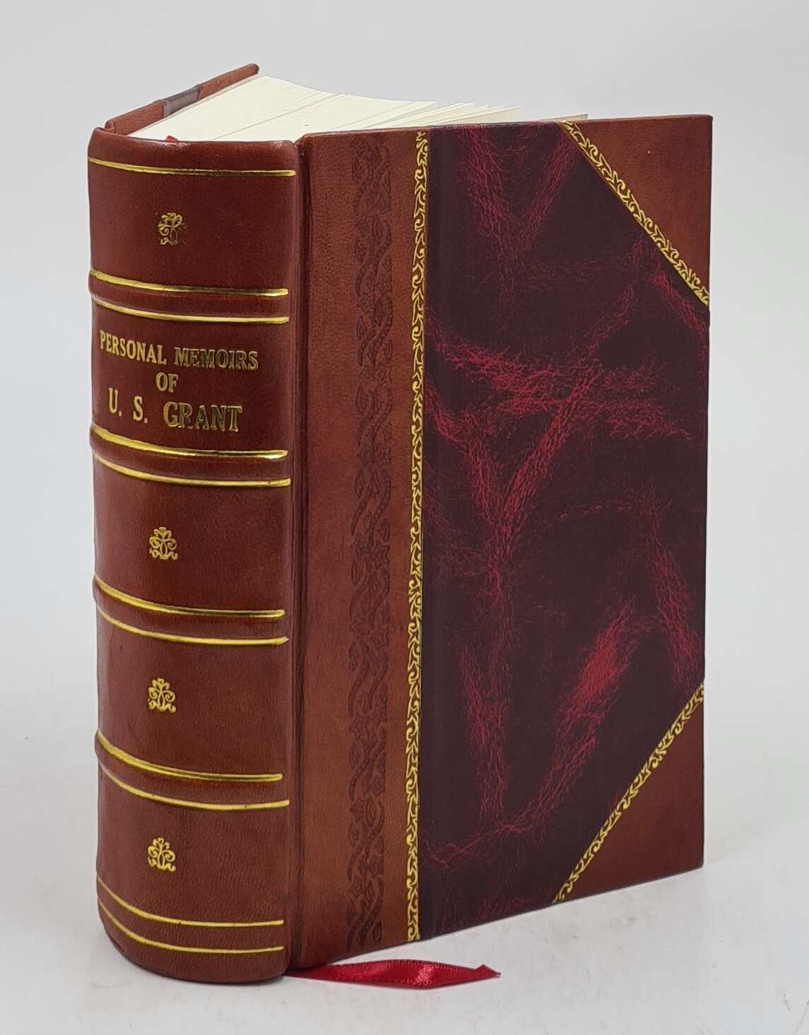 Personal memoirs of U.S. Grant. Two volumes in one 1894 [Leather Bound]