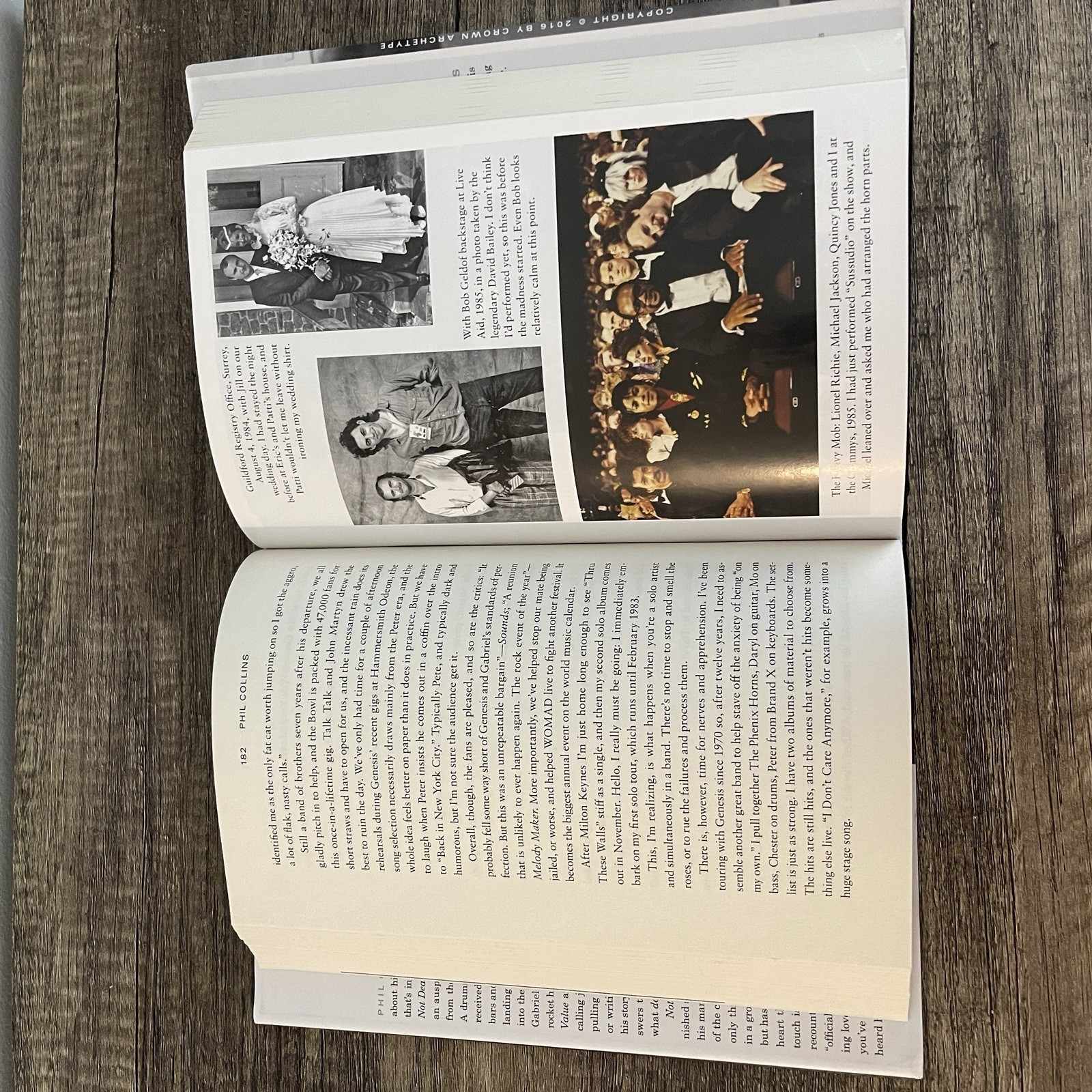 Phil Collins Steven Tyler Anthony Kiedis rock memoir book lot